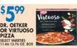 Associated Dr. oetker or virtuoso pizza offer