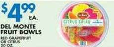 Associated Del monte fruit bowls offer