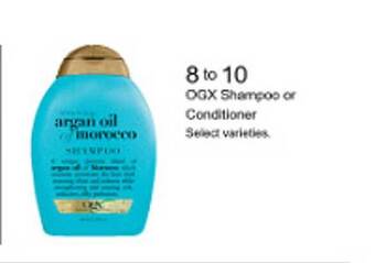 Walgreens Ogx shampoo or conditioner offer