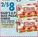 Associated Ellio's slice pizza cheese offer