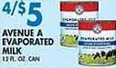 Associated Avenue a evaporated milk offer