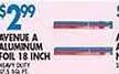 Associated Avenue a aluminum foil offer