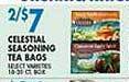 Associated Celestial seasoning tea bags offer