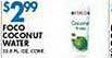 Associated Foco coconut water offer