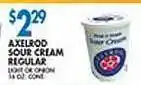 Associated Axelrod sour cream regular offer