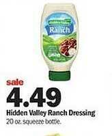 Meijer Hidden valley ranch dressing offer