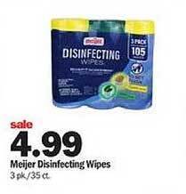 Meijer Meijer disinfecting wipes offer