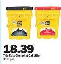 Meijer Tidy cats clumping cat litter offer