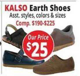 Ocean State Job Lot Kalso earth shoes offer