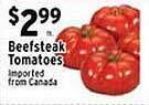Met Foodmarkets Beefsteak tomatoes offer