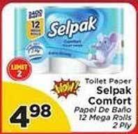 Presidente Selpak comfort toilet paper offer
