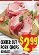 Associated Center cut pork chops offer