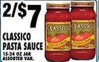 Associated Classico pasta sauce offer