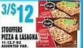 Associated Stouffers pizza & lasagna offer