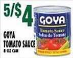 Associated Goya tomato sauce offer