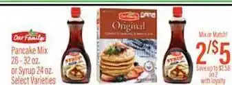 Pancake mix our family