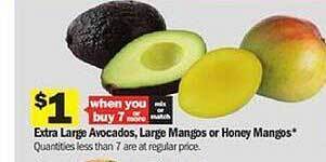 Meijer Extra large avocados, large mangos or honey mangos offer