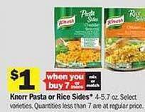 Meijer Knorr pasta or rice sides offer