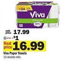 Meijer Viva paper towels offer