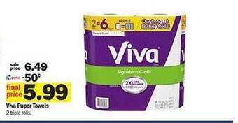 Meijer Viva paper towels offer