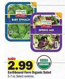 Meijer Earthbound farm organic salad offer