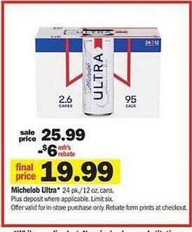 Meijer Michelob ultra offer