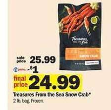 Meijer Treasures from the sea snow crab offer