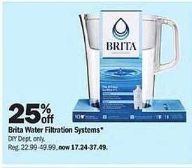 Meijer Brita water filtration systems offer