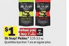 Meijer Oh snap! pickles offer