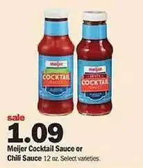 Meijer Meijer cocktail sauce or chili sauce offer
