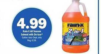 Meijer Rain-x all season solvent with de-icer offer