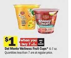 Meijer Del monte wellness fruit cups offer