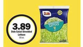 Meijer Dole salad shredded lettuce offer
