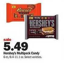 Meijer Hershey's multipack candy offer