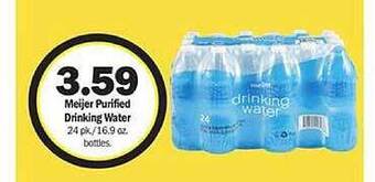 Meijer Meijer purified drinking water offer