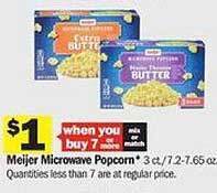 Meijer Meijer microwave popcorn offer