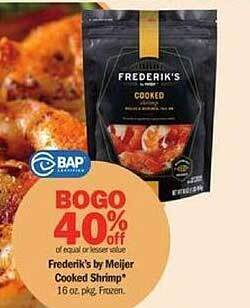 Meijer Frederik's by meijer cooked shrimp offer