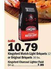 Meijer Kingsford match light briquets or original briquets offer