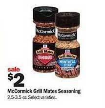 Meijer Mccormick grill mates seasoning offer