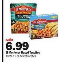 Meijer El monterey boxed taquitos offer