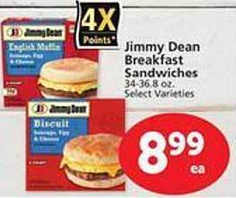 Safeway Jimmy dean breakfast sandwiches offer