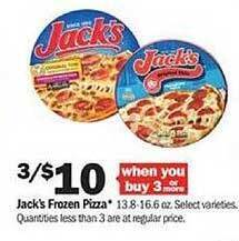Meijer Jack's frozen pizza offer