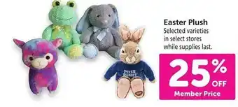 Safeway Easter plush offer