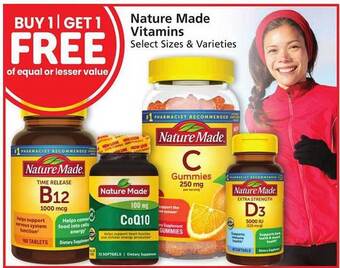 Safeway Nature made vitamins offer