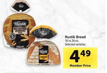 Safeway Rustik bread offer