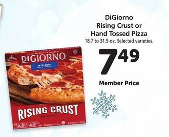 Safeway Digiorno rising crust or hand tossed pizza offer