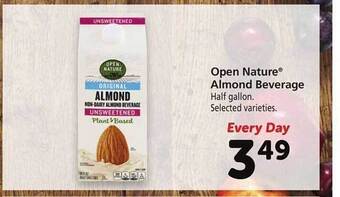 Safeway Open nature almond beverage offer