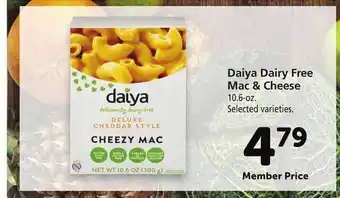 Safeway Daiya dairy free mac & cheese offer