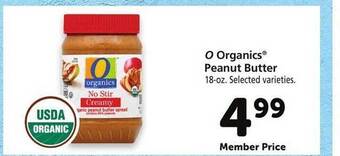 Safeway O organics peanut butter offer