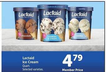 Safeway Lactaid ice cream offer